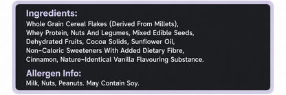 High-Protein Millet Muesli – Chocolate | No Sugar | 27g Protein | 10-day Trial Pack | 500g