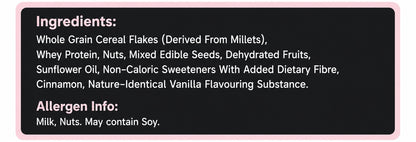 High-Protein Millet Muesli – Vanilla | No Sugar | 27g Protein | 10-day Trial Pack | 500g